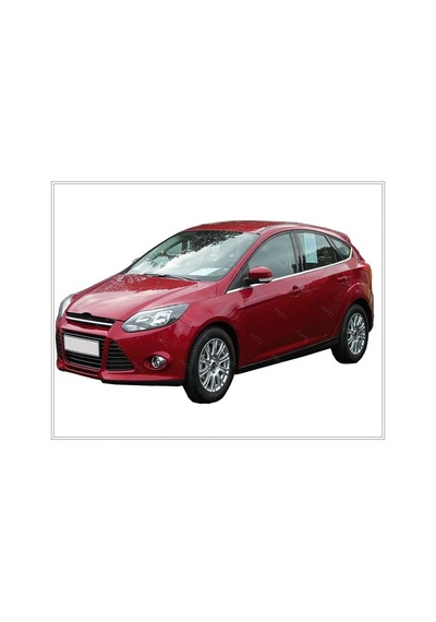 Ford Focus 3 Hb Krom Cam Çıtası 8 Prç. 2010-2018 Paslanmaz Çel...