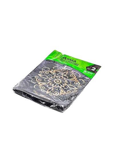 Arma Baskılı Mini Blok Poşet Torba No: 2 Siyah 100'lü 25 x 37 CM
