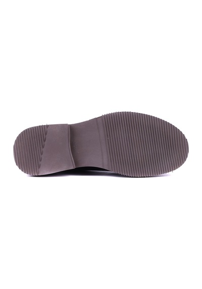 Shoetyle - Hakiki Deri Kahverengi Kısa Erkek Bot - 666-58-04-1457 Siyah