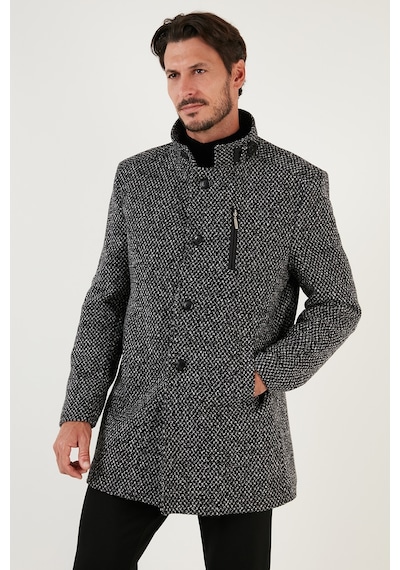 Buratti Erkek Kaban 5840099N Siyah Noktalı Siyah