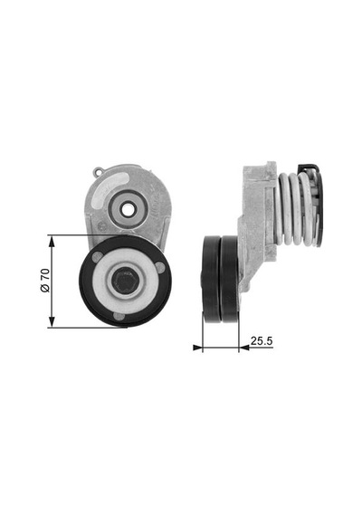 Gates T38432 Alternatör Gergi Rulmanı Kütüklü Astra G- h- combo- corsa C- merıva 1.7cdtı- 1.7dtı 16v 00 97184929- 1204641- 1204853- 97222553