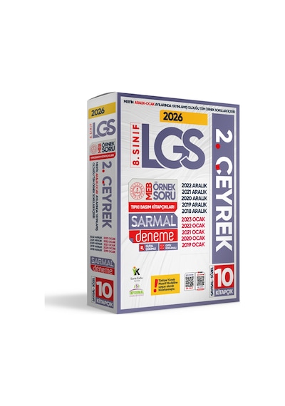 2026 8.sınıf LGS 2.çeyrek Aralık-ocak Ayı Meb Örnek Soru Tıpkı Basım Sarmal Deneme Paketi Çözümlü