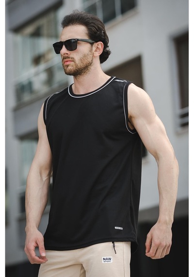 Mozi Mikro Polyester Slim Fit Performans Antrenman Sporcu Erkek Atlet 001