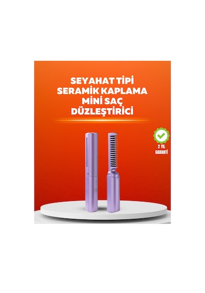 Usb Şarjlı Kablosuz Saç Düzleştirici Seyahat Ve Günlük Kullanım