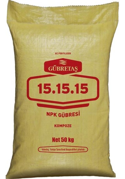 Gübretaş 15-15-15 Taban Gübresi 50 Kg 50 G