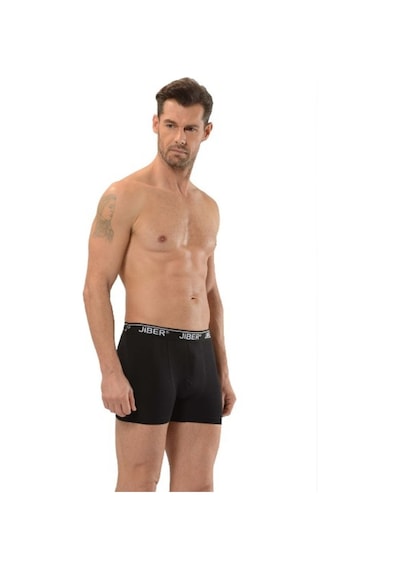 Erkek Likralı Boxer 6’Lı Paket - Jiber 156 Siyah