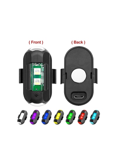 Rgb Manyetik 7 Renk Drone Bisiklet Motorsiklet Şarjlı Mini Led Lamba