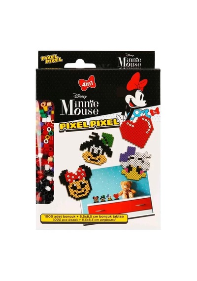 4in1 Disney Minnie Mouse Pixel Pixel Boncuk Aktivite Ve Oyuncak Seti
