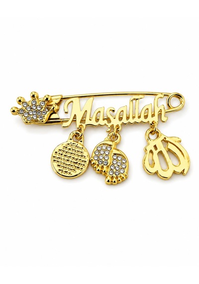 Maşallah Bebek Yaka İğnesi Metal Olup SMaşallah Bebek Yaka İğnesi Metal