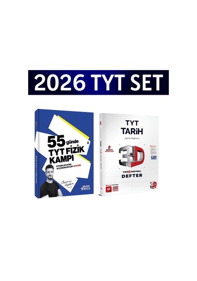 2026 Tyt 55 Günde Fizik Kampı Özcan Aykın+ Tyt Türkçe Video Destek Defteri 3d Yayınları