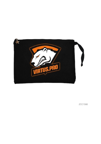Zepplin Giyim Csgo Virtus Pro Siyah Clutch Astarlı Cüzdan / El Çantası