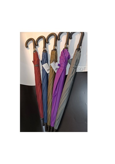 Büyük Boy Baston Fiber Şemsiye 105 Cm Çap Renkli Çok Renkli