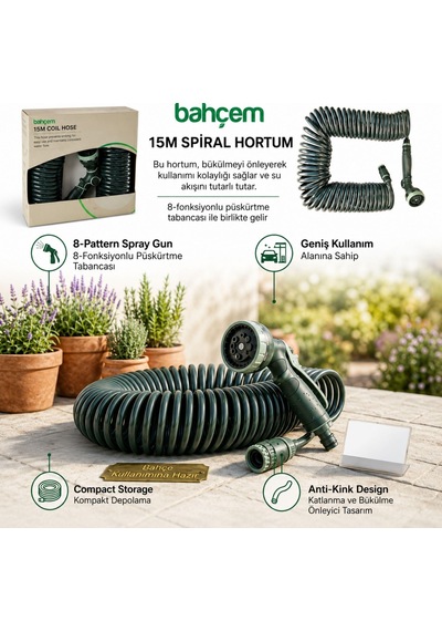 Spıral Garden Hortum Premıum 1/2 15mt