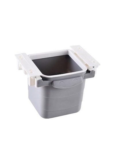 Buffer Mini Masa Çöp Kovası Plastik Tezgah Altı Geri Çekilebilir Yapışkanlı Görünmez Bölme Pratik Çok Renkli