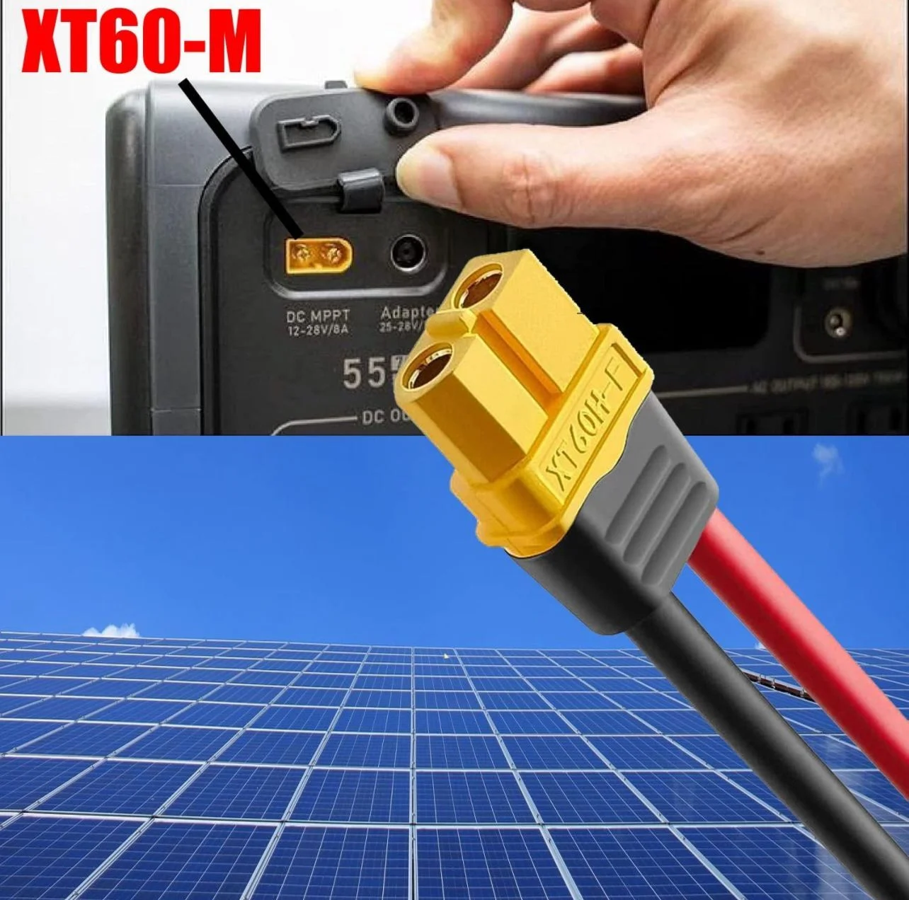 Xt60h-m Konnektör Erkek 6mm Kablolu 10cm