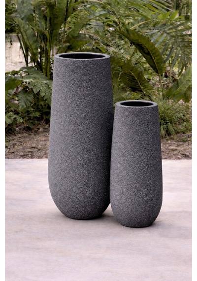 Fiberglas Ev Ve Bahçe Dekorasyonu Dikey Saksı Sakarya Modeli 25cmx70cm