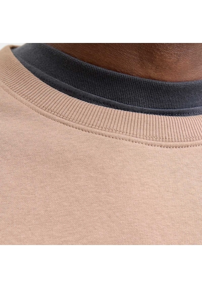 Jack & Jones Jack&jones Star Basic Erkek Bej Sweatshirt Bej