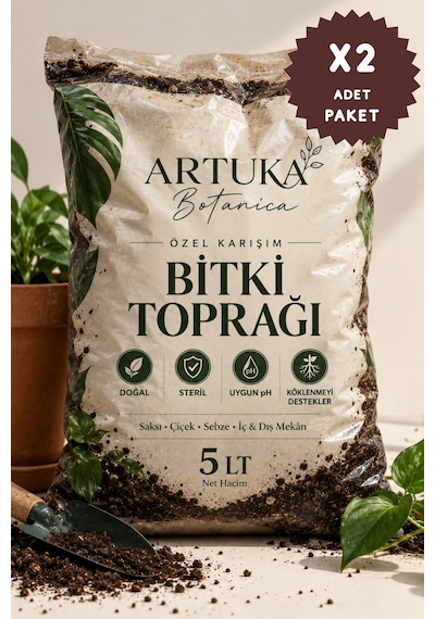 Özel Karışım Bitki Toprağı 5 Lt X 2 Adet Toplam 10 Lt Thm Diğer