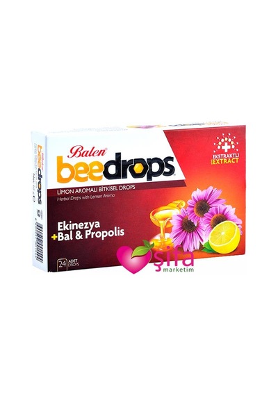 Balen Ekinezyalı Ballı Propolisli Limon Aromalı Drops 24 Adet