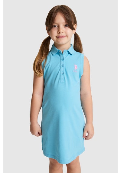 U.S. Polo Assn. Kız Çocuk Aqua Elbise Örme 50325639-vr007