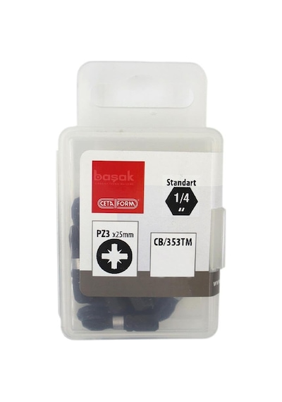 Ceta Form Pz3 X 25 Mm Darbeli Yıldız Bits Uç Cb/353tm