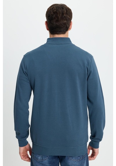 Tudors Erkek Slim Fit Dar Kesim Pamuklu Tam Fermuarlı Çift Cepli Dik Yaka Petrol Sweatshirt Hırka-41894 Petrol Tudors Erkek Slim Fit Dar Kesim Pamuklu Tam Fermuarlı Çift Cepli Dik Yaka Petrol Sweatshirt Hırka-41894 Petrol