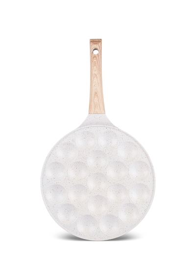 Mutfaksever Biogranit Döküm Mini Pankek Tava 26 Cm Krem