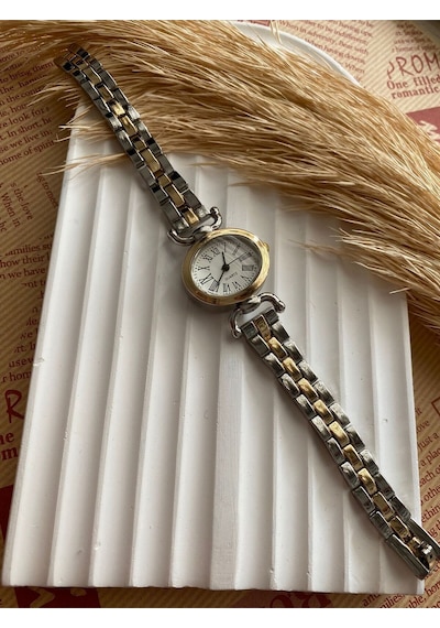 Rub072 25 Mm Rubsey Retro Minimal Hasır Kordon Vintage Kadın Kol Saati Siyah