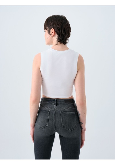 LOFT Crop Kadın Atlet Lf2032011 Q1.v1 Beyaz