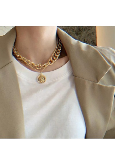 Girift Vintage Adorn Vintage Katmanlı Kolye Gold