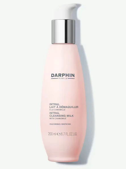 Darphin Intral Hassas Ciltler İçin Yüz Temizleme Sütü - Papatya & Alıç Özlü Nemlendirici Makyaj Temizleyici 200 Ml