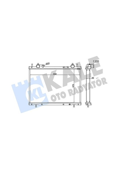 Kale 368400 Motor Su Radyatörü - Fiat Marea 1996-2002 1.9 Td Dizel Manuel Şanz. Klimalı Modeller 7086033 - 46772231 - 71736178 - 46547096 - 46480707 - 46405919 - 46782685