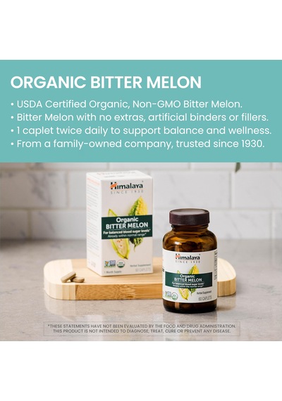 Himalaya Organic Bitter Melon 60 Kapsül Usa Menşeii Orijinal Dmmedicineden