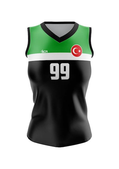 Acr Giyim Voleybol Forması Model 718 - Kişiye Özel İsim Ve Numara Yazılabilir, Dijital Baskı Tasarım Tek Üst