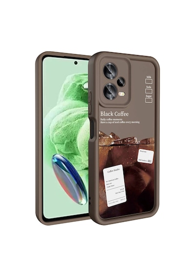 Xiaomi Redmi Note 12 5g Kılıf Kamera Korumalı Baskılı Arka Yüzey Zore Klas Kapak Beyaz