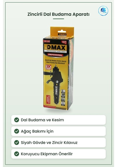 Zincirli Dal Budama Testere Aparatı Ahşap Ve Ağaç Kesimi İçin Bah