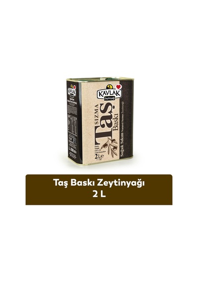 Taş Baskı Soğuk Sıkım Zeytinyağı 2 Lt