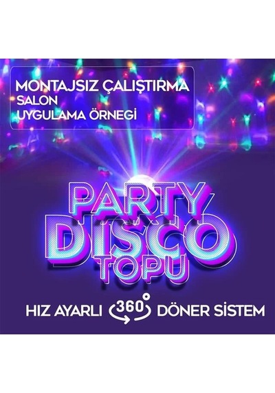 Hubrendy Sh Ledx Gm-0803b Sihirli Led Dönen Disko Topu Hoparlör Kablosuz Usb/mp3/bluetooth Kumandalı