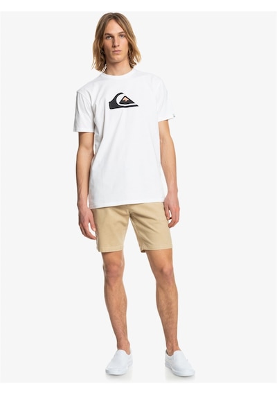 Quiksilver Comp Logo SS Erkek T-Shirt-23049 Beyaz