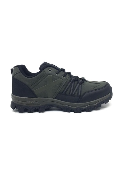 Step Erkek Günlük Kışlık Su Soğuka Dayanıklı Outdoor Spor Ayakkabı Haki - Siyah