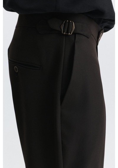 Antioch Yüksek Bel Regular Fit Erkek Pantolon Kahve