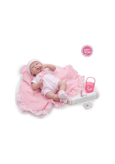 Berenguer Gerçekçi Yenidoğan Oyuncak Bebek 39 Cm Ve Pembe Kundak Seti