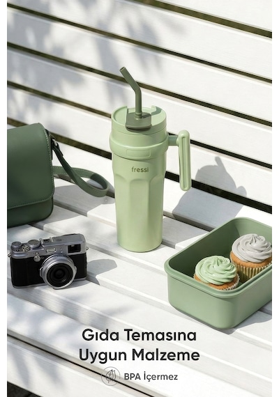Fressi Calora Termos Paslanmaz Çelik 950 Ml Fr-t956 Yeşil