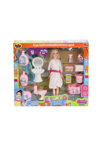 Byryeni 02452 Cindy Doll Bebek Lavabo Ve Temizlik Seti Yenisezon