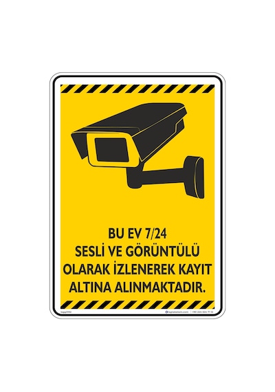 Bu Ev 7/24 Güvenlik Kamerası ile İzlenmektedir./V5