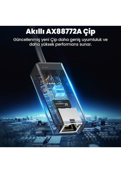 Ugreen Usb 2.0/100mbps Rj45 Ethernet Adaptörü, 20254
