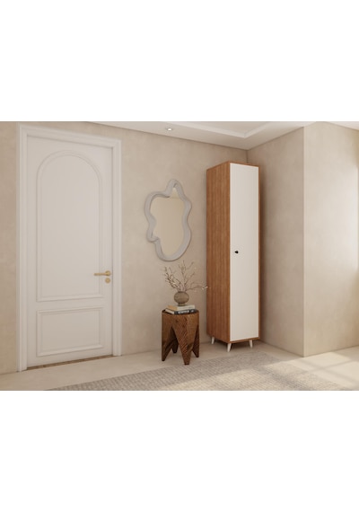 Volta Çok Amaçlı Banyo/kiler Dolabı Marbella Kiraz Renk beyaz