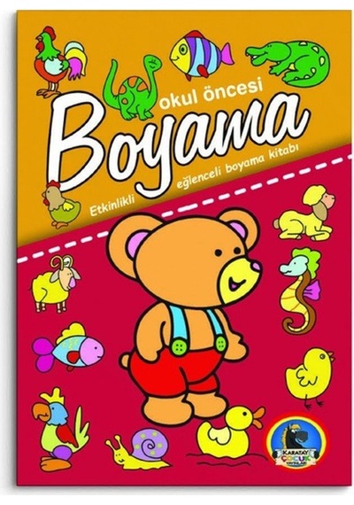 4E Boyama Kitabı Okul Öncesi Dev Boy Karatay Yayınevi