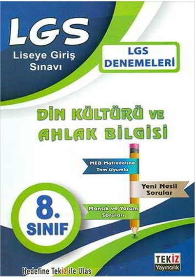 Tekiz 8.Sınıf Lgs Din Kültürü ve Ahlak Bilgisi Denemeleri