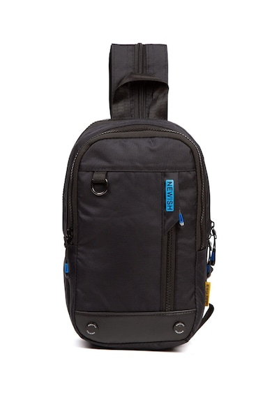 Newısh Polo Accessorıes Unisex Impertex Kumaş Suya Dayanaklı Omuz Ve Mini Sırt Çantası Siyah